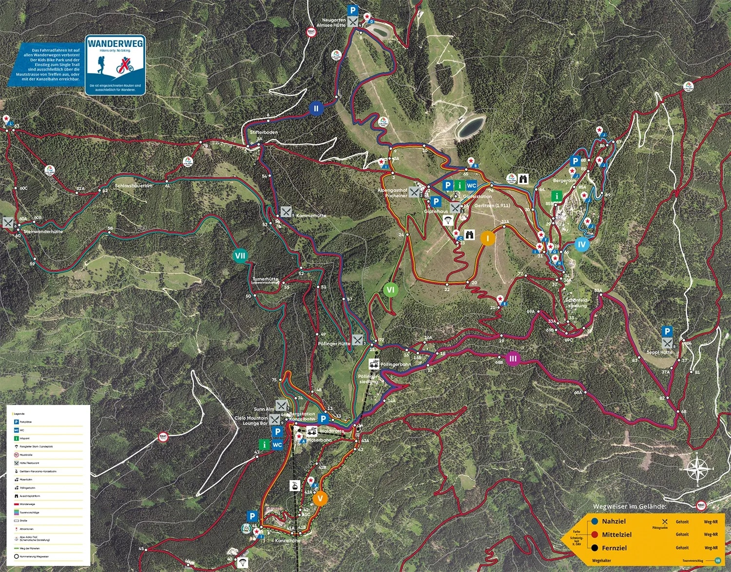 Wanderkarte Gerlitzen Alpe 2026