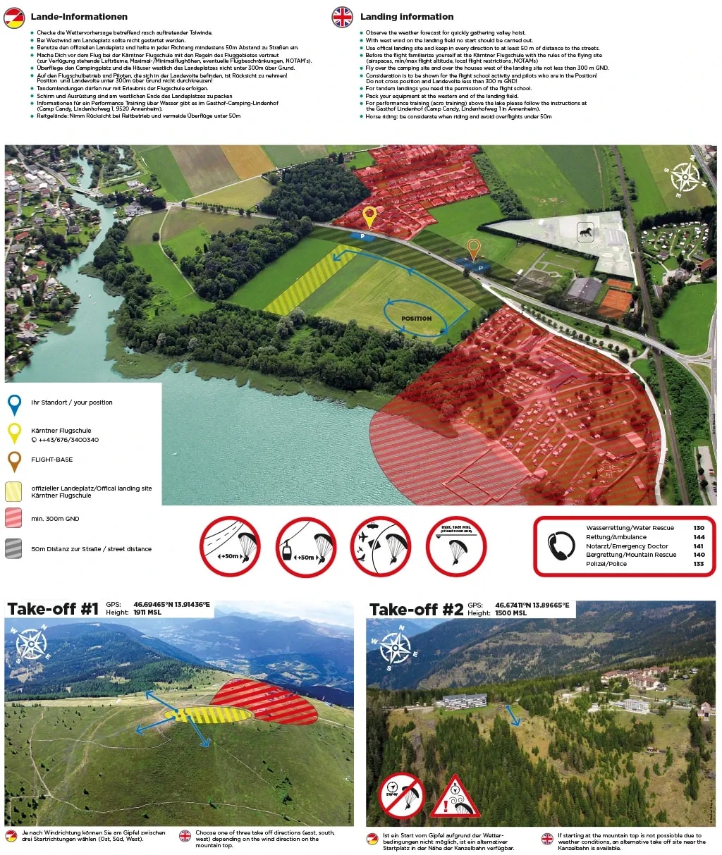 Infos zum Paragleiten auf der Gerlitzen Alpe