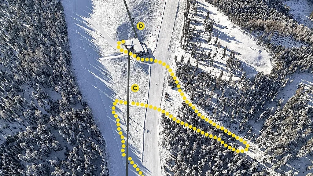 Gerlitzen Alpe - Skiweg Klösterle Mittelstation