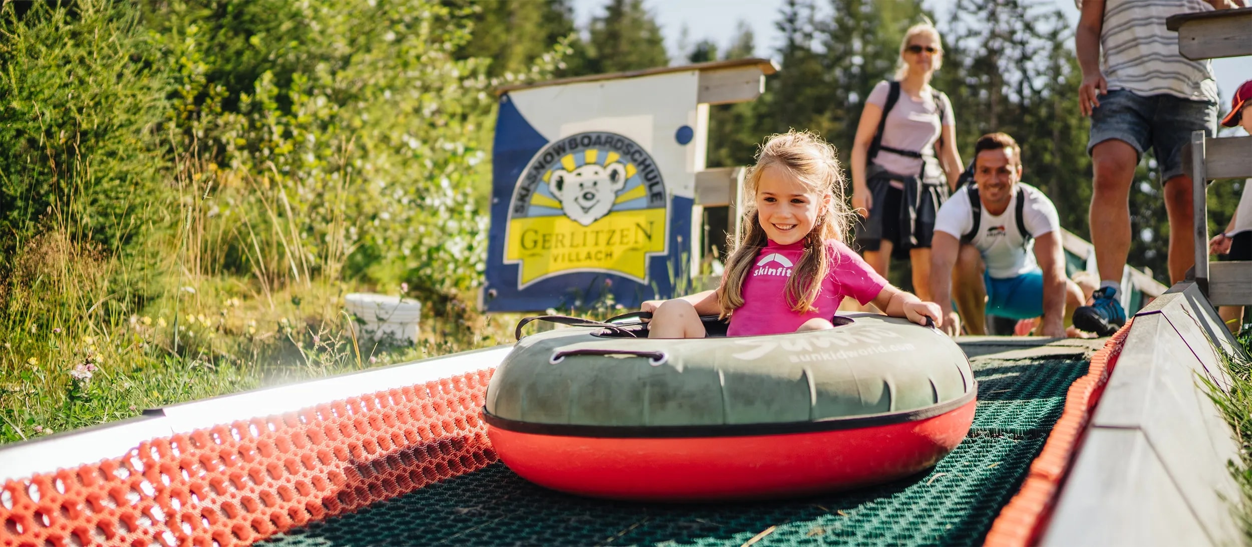 Summer Tubing in der Erlebnisarena Kanzelhöhe auf der Gerlitzen Alpe