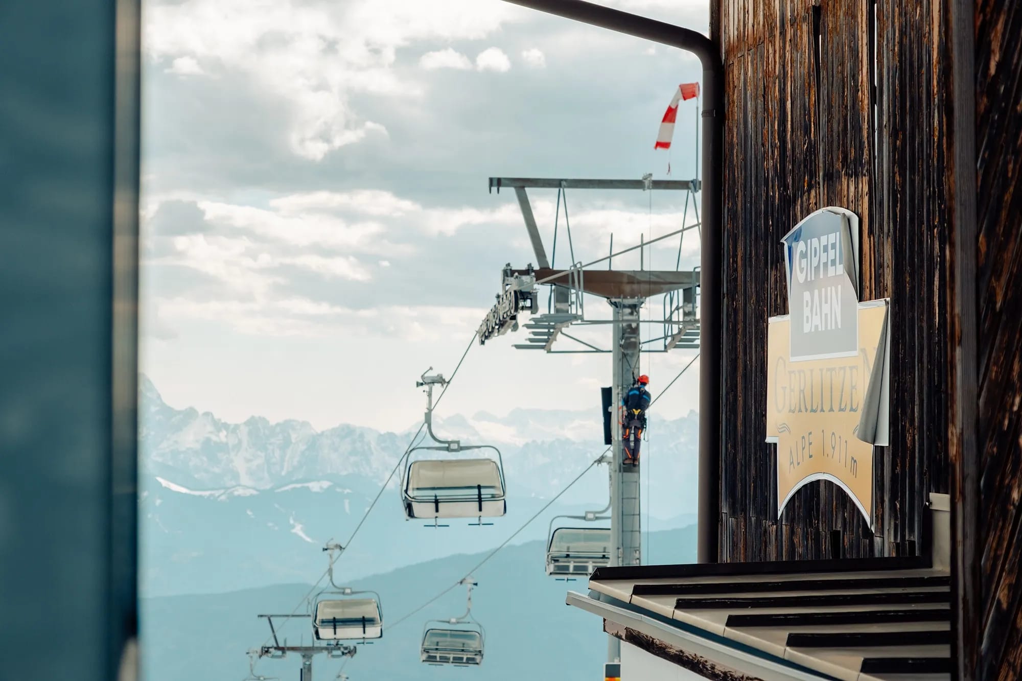Gipfelbahn auf den Gerlitzen Gipfel